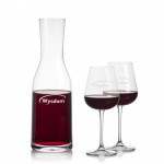 Caldmore Carafe & Breckland Wine with Logo