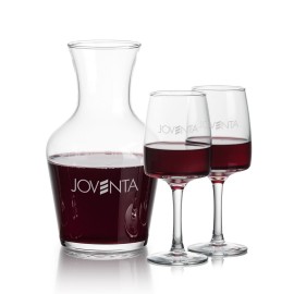 Summit Carafe & Cherwell Wine with Logo