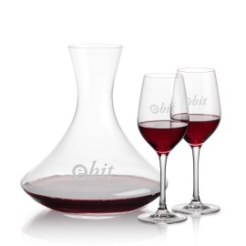 Logo Branded Senderwood Carafe & Lethbridge Wine