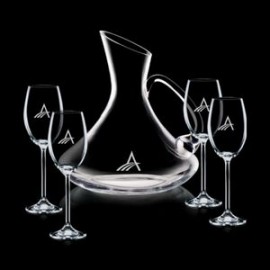 Personalized Bearden Carafe & 4 Wine  Personalized Bearden Carafe & 4 Wine