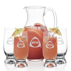 Promotional Charleston Pitcher & 4 Marland Cocktail  Promotional Charleston Pitcher & 4 Marland Cocktail