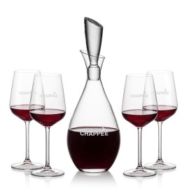 Custom Juliette Decanter & 4 Elderwood Wine  Custom Juliette Decanter & 4 Elderwood Wine
