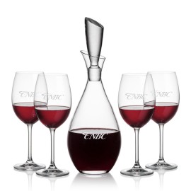 Customized Juliette Decanter & 4 Coleford Wine