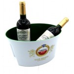 6L Double Colors Oval Bucket with Build-in Handle with Logo