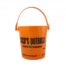 Promotional Custom 32 Oz./1L Plastic Pail Or Mini Bucket w/Handle