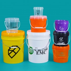 Customized Small Plastic Bucket with Lid 1L  Customized Small Plastic Bucket with Lid 1L