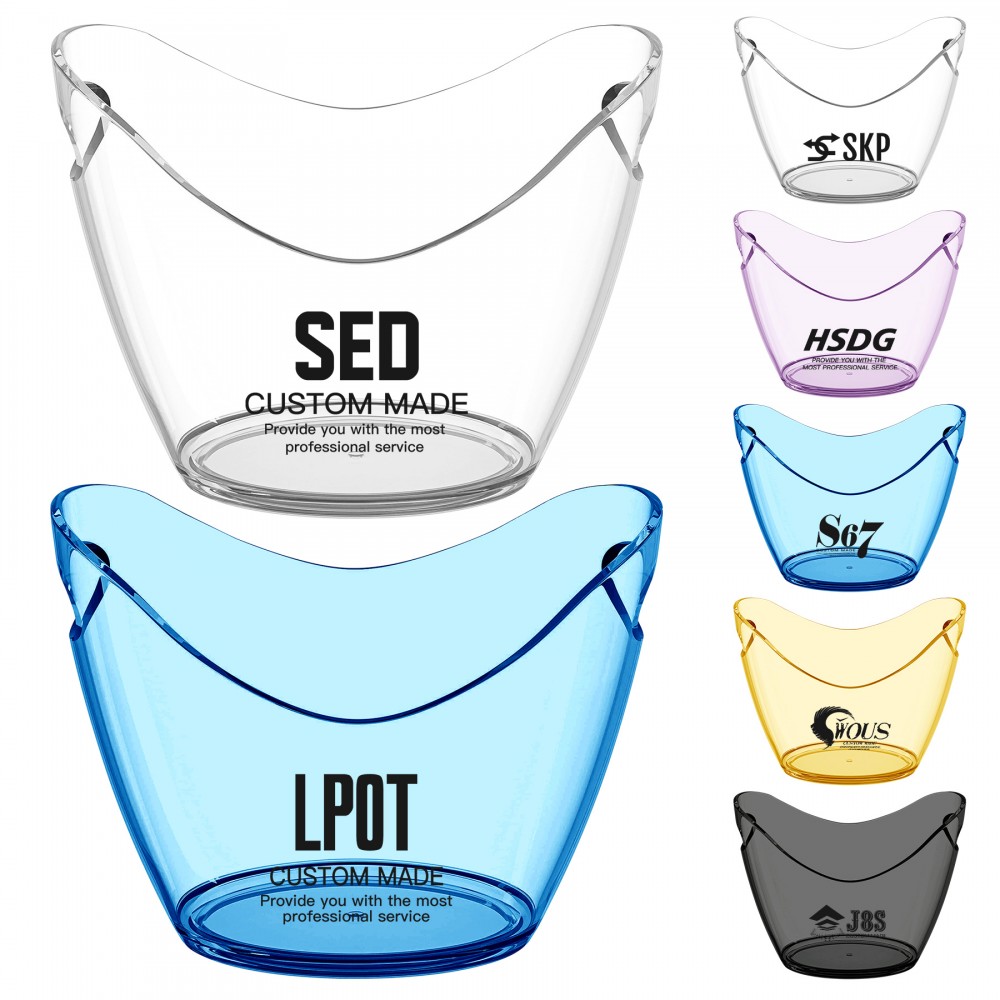 Logo Branded Large Capacity Ice Bucket 8L Logo Branded Large Capacity Ice Bucket 8L