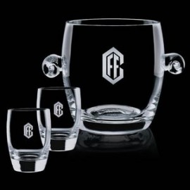 Belfast Ice Bucket & 2 On-the-Rocks with Logo