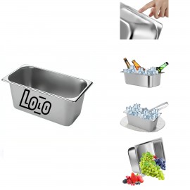 Personalized Stainless steel ice cube bin  Personalized Stainless steel ice cube bin