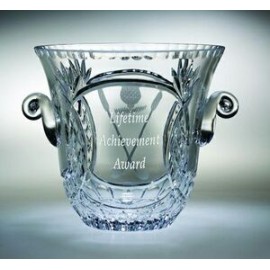 Custom Engraved Fairway Ice Bucket Award - Lead Crystal (7 1/2"x7 1/2")