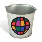 Custom 5 Quart Galvanized Pail w/ Full Color Decal