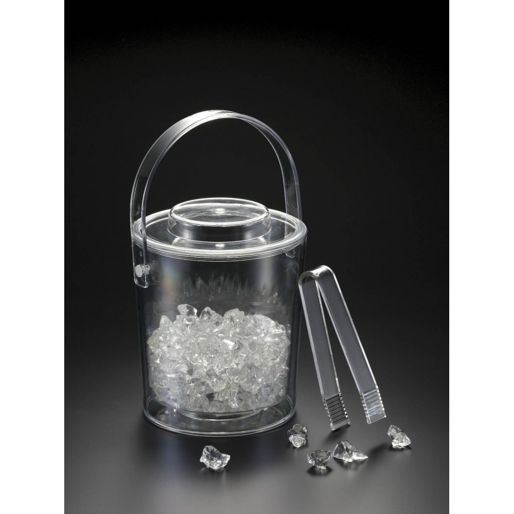 Custom Engraved 3-Qt. Ice Bucket w/Tongs Custom Engraved 3-Qt. Ice Bucket w/Tongs