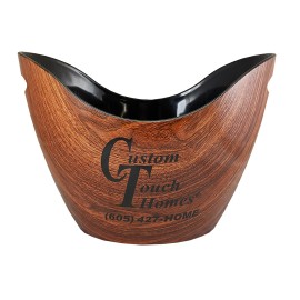 Personalized BREKX Chill Valley Wood Grain Ice Bucket