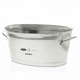 Galvanized Ice Bucket by True with Logo  Galvanized Ice Bucket by True with Logo