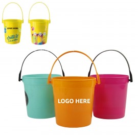 64oz Large Capacity Plastic Buckets for Drinks with Logo