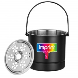 1.6 Liter Stainless Steel Ice Bucket with Strainer with Logo