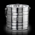 Milano 6" S/S Ice Bucket & Lid with Logo
