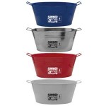 Logo Branded 15 Qt Galvanized Metal Tub