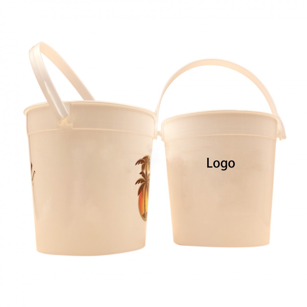 Plastic Ice Bucket with Handle with Logo