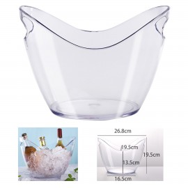 Promotional Ice Bucket Clear Plastic For Wine Champagne Beer Bottles
