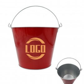 Promotional 5 Quart Galvanized Pail Beer Bucket with Handle