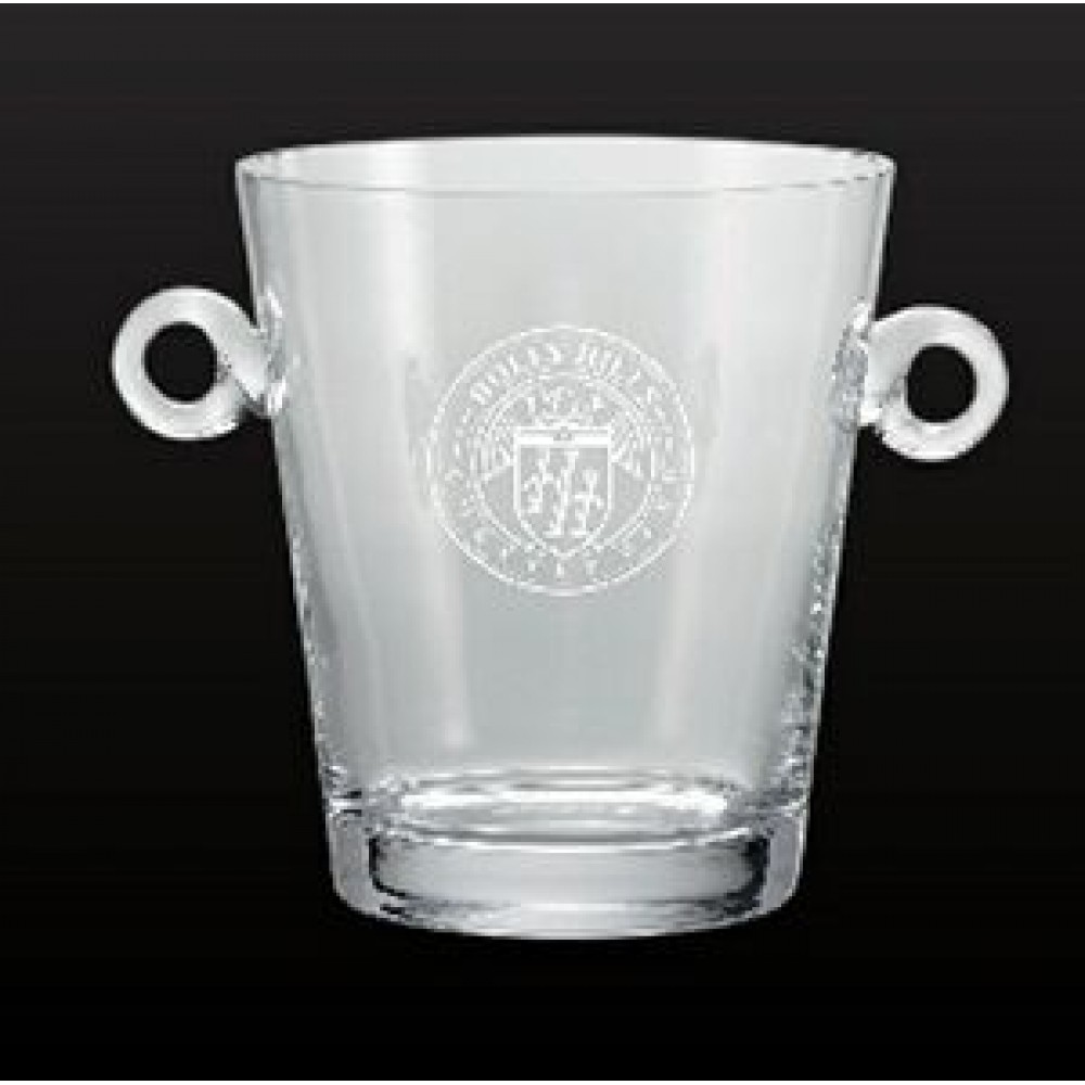 Custom Printed Lead-Free Crystal Ice Bucket/Champagne Cooler
