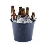 Custom Printed Blue Enamel Beer Bucket