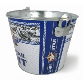 5 Quart Metal Ice Bucket With Bottle Opener with Logo  5 Quart Metal Ice Bucket With Bottle Opener with Logo
