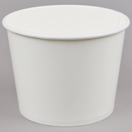 Blank Table Scrap Bucket, paper or plastic, sold individually with Logo