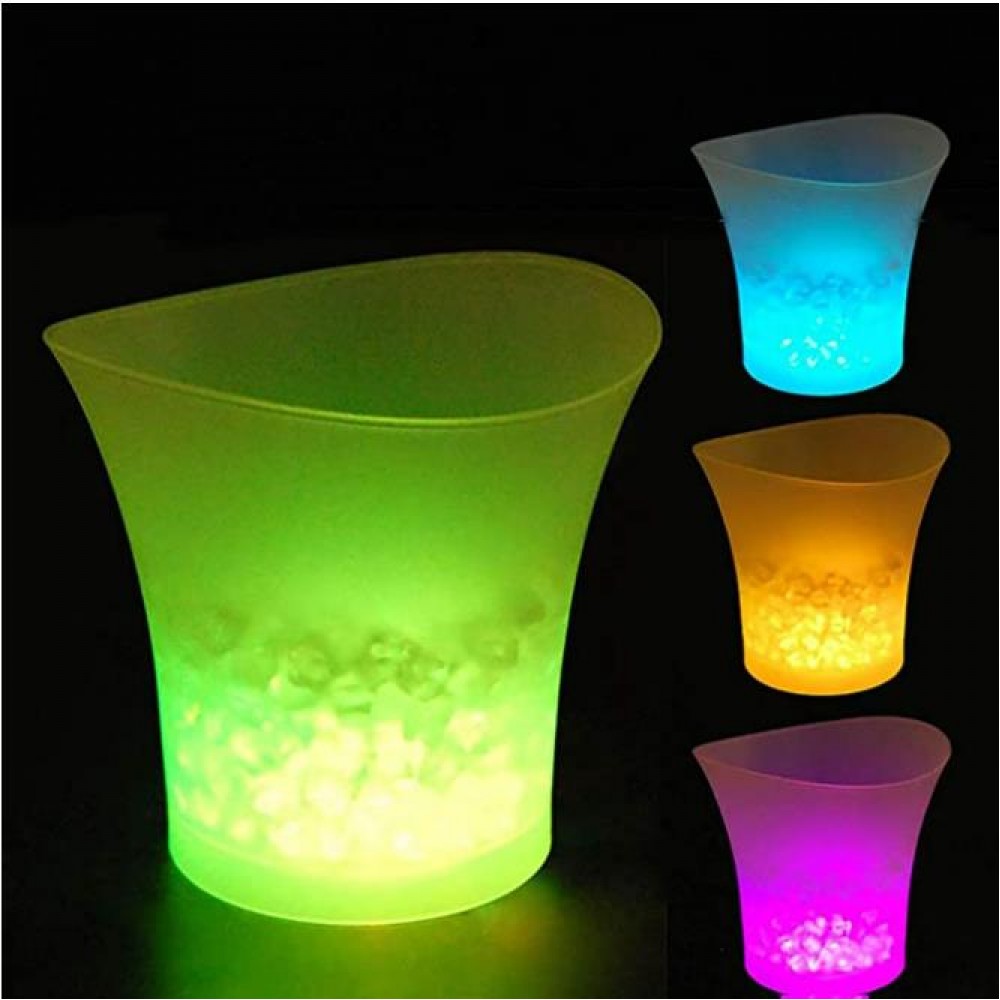Promotional 5L Glowing LED Ice Bucket Champagne Wine Drinks Beer Ice Cooler for Restaurant Bars Nightclubs KTV Promotional 5L Glowing LED Ice Bucket Champagne Wine Drinks Beer Ice Cooler for Restaurant Bars Nightclubs KTV
