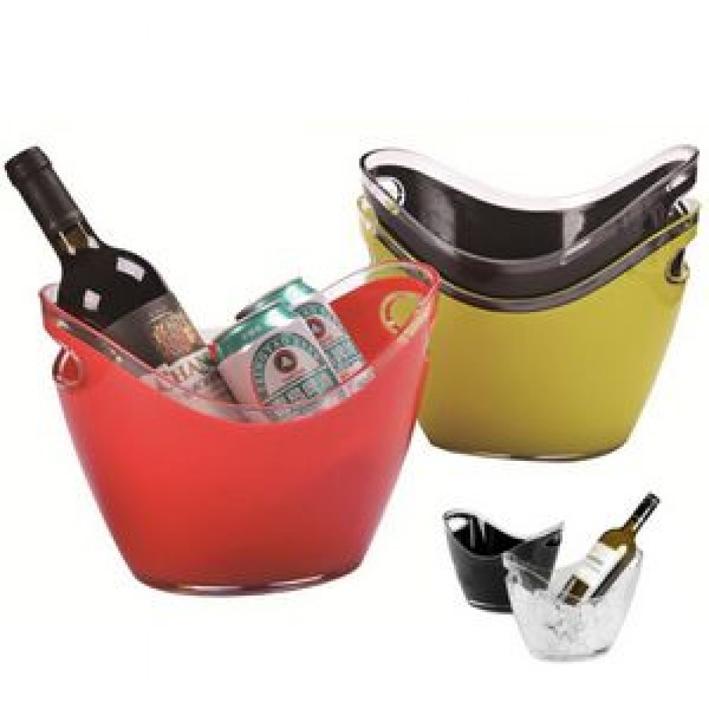 Custom Engraved Ice Bucket Clear Acrylic 2 Wine Custom Engraved Ice Bucket Clear Acrylic 2 Wine