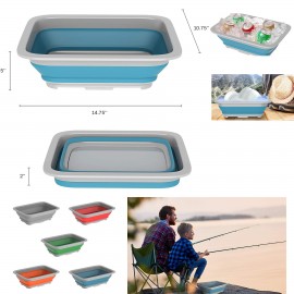 Custom 10L Portable Outdoors Collapsible Multiuse Wash Bin  Custom 10L Portable Outdoors Collapsible Multiuse Wash Bin