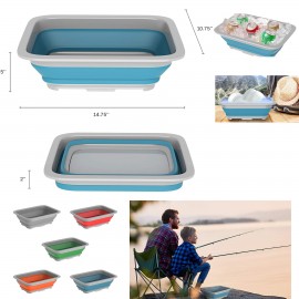 Custom 10L Portable Outdoors Collapsible Multiuse Wash Bin