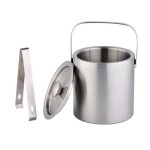 Logo Branded Double Stainless Steel Ice Bucket
