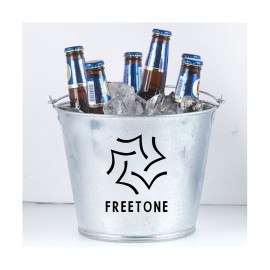 Galvanized Ice Bucket with Logo