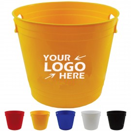 Logo Branded Plastic Ice Bucket with Handles