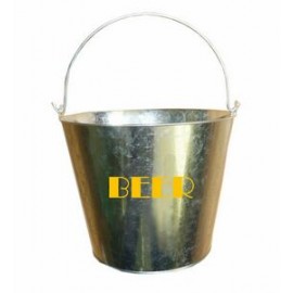 5L Galvanized Ice Bucket with Logo  5L Galvanized Ice Bucket with Logo