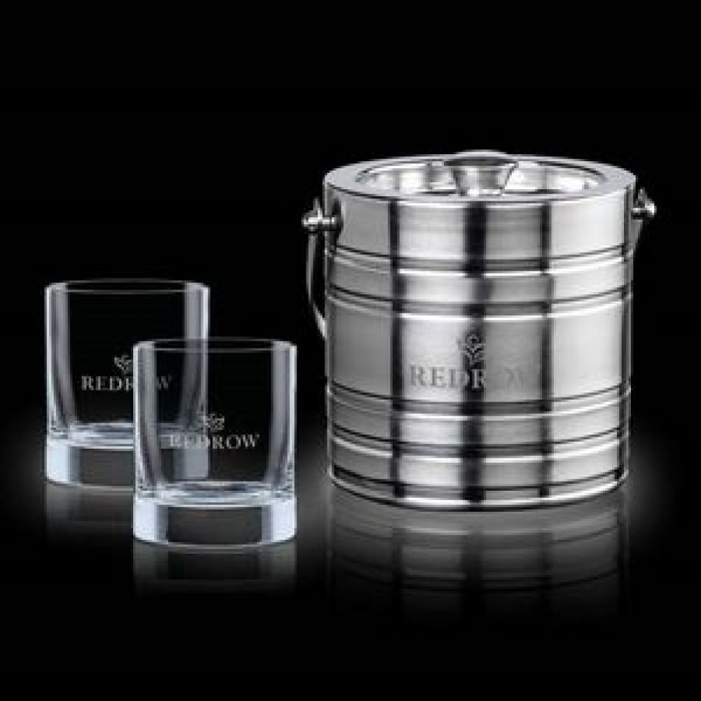 Custom Printed Milano Ice Bucket & 2 Rexdale OTR Custom Printed Milano Ice Bucket & 2 Rexdale OTR