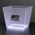 Custom Printed White LED Bottle Service Ice Bucket