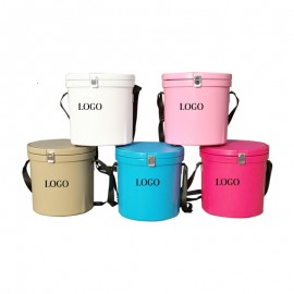 Custom 15 Quarts Mini Fridge Cooler Fish Cooler Outdoor Bucket Tote Bag Plastic bucket