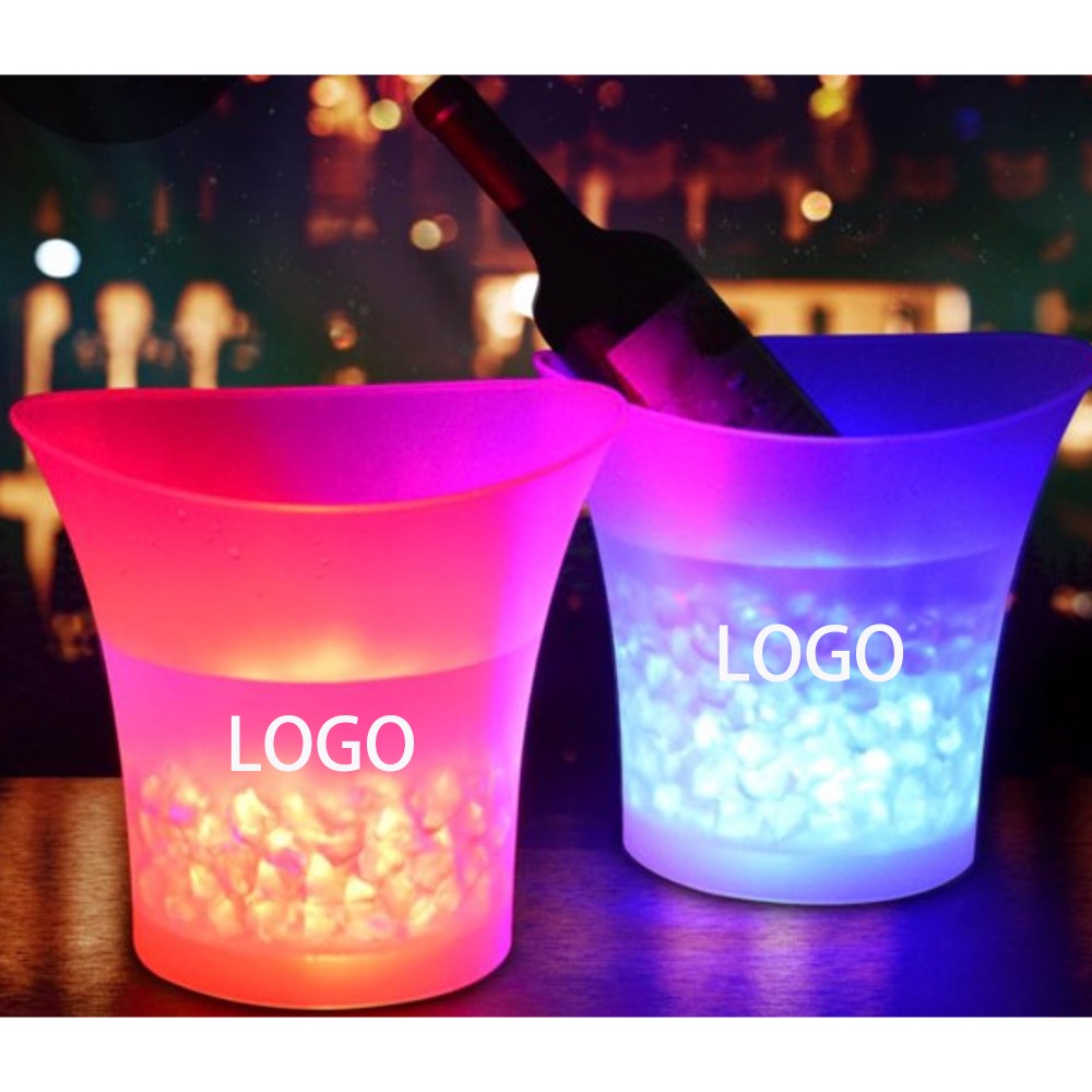 Personalized 5L LED Light Ice Bucket