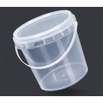 1 L Portable PP Bucket W/ Lid with Logo