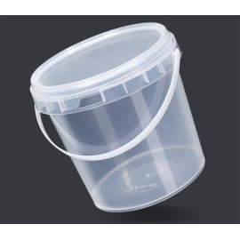 1 L Portable PP Bucket W/ Lid with Logo  1 L Portable PP Bucket W/ Lid with Logo
