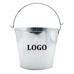 5 Quart Galvanized Metal Bucket with Logo