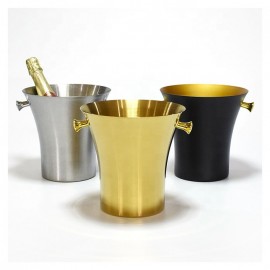 Stainless Steel Beer Ice Bucket Champagne Wine Bucket with Logo  Stainless Steel Beer Ice Bucket Champagne Wine Bucket with Logo