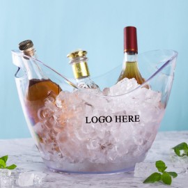 2 Gallon Plastic Ice Bucket with Logo