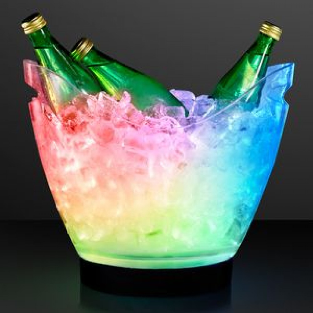 Logo Branded Rechargeable LED Large Ice Buckets w/ Remote Logo Branded Rechargeable LED Large Ice Buckets w/ Remote