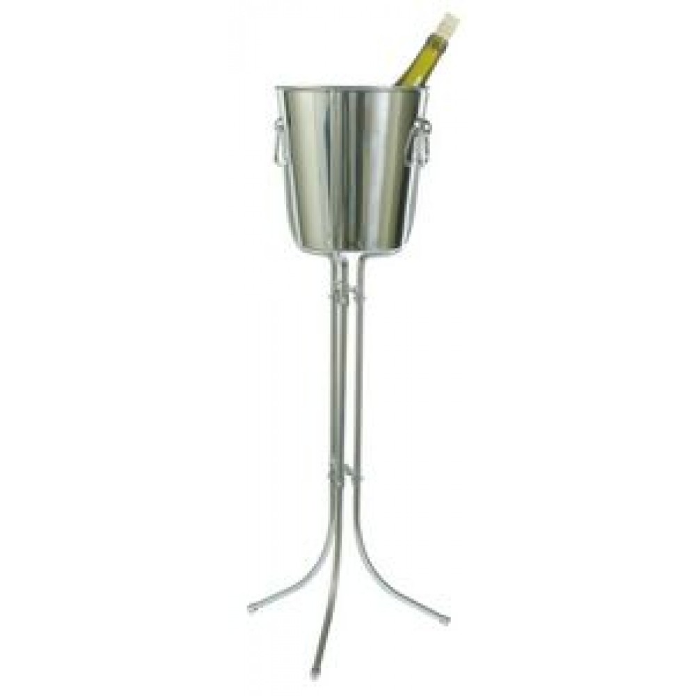 Personalized Ideal Stainless Steel Wine Bucket & Stand Personalized Ideal Stainless Steel Wine Bucket & Stand