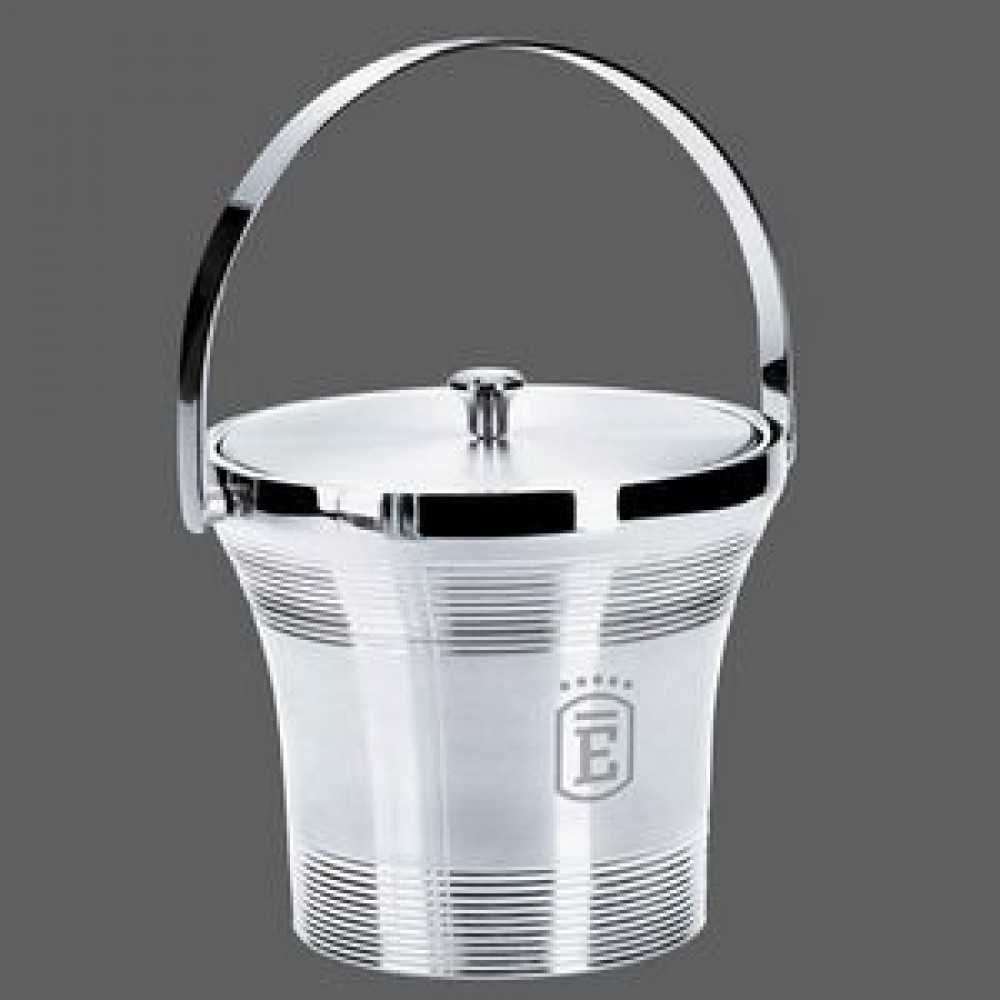Rockport S/S Ice Bucket & Lid with Logo