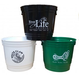 Various 6 Quart Plastic Beer Bucket with Logo  Various 6 Quart Plastic Beer Bucket with Logo